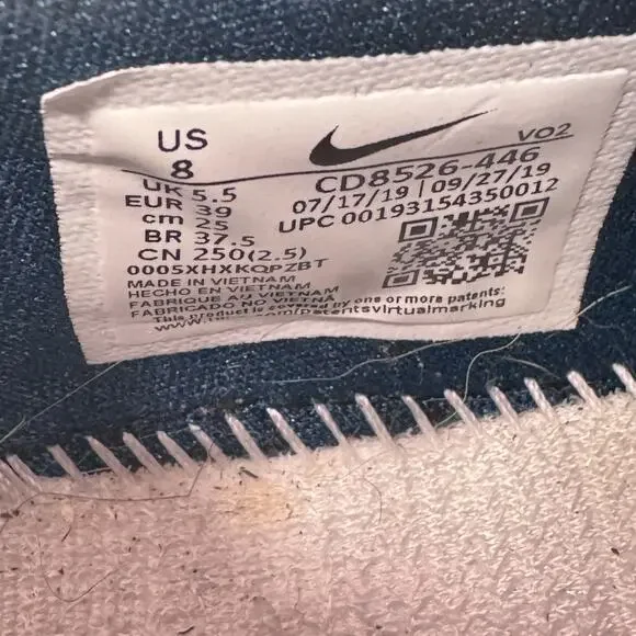 Nike Free x Metcon 2 Athletic Sneaker Shoes Women Size 8 Navy Lace Up CD8526-446 - Picture 10 of 10